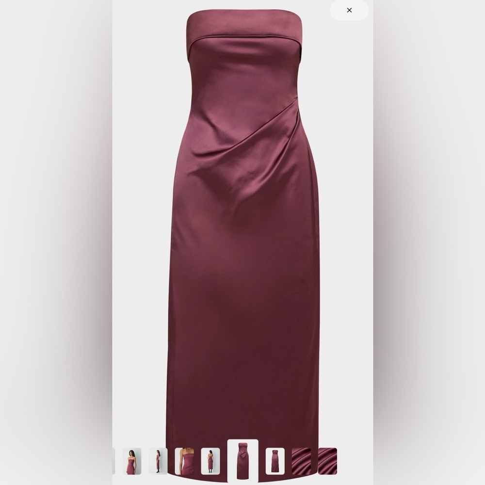 Aritzia - Exclusive Satin Dress (Opera Rose color) - Picture 5 of 6